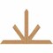 Ekena Millwork Saratoga Timber Gable Bracket, Western Red Cedar, 48"W x 32"H x 3 1/2"D x 3 1/2"F, 16/12 Pitch GBW048X32X0404SAR00SWR - alternate 1